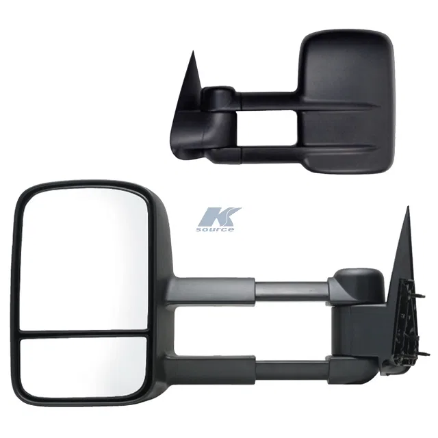 62073-74G – K-SOURCE Exterior Towing Mirror, OEM Replacement 4 Inch Extension Manual Without Turn Signal Without Heat...